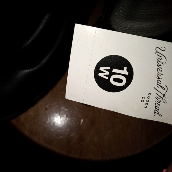 Black chunky short boots size 10 womens - Picture 3 of 6